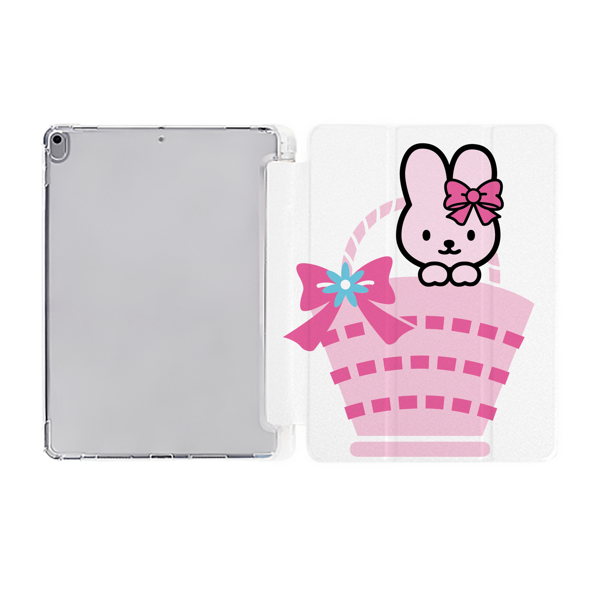 （画像用） Hello Kitty ハローキティ IPad ケース ペン収納付き 三つ折りスタンド PUレザー×シリコン 対応機種9.5/10.5/10.9インチ